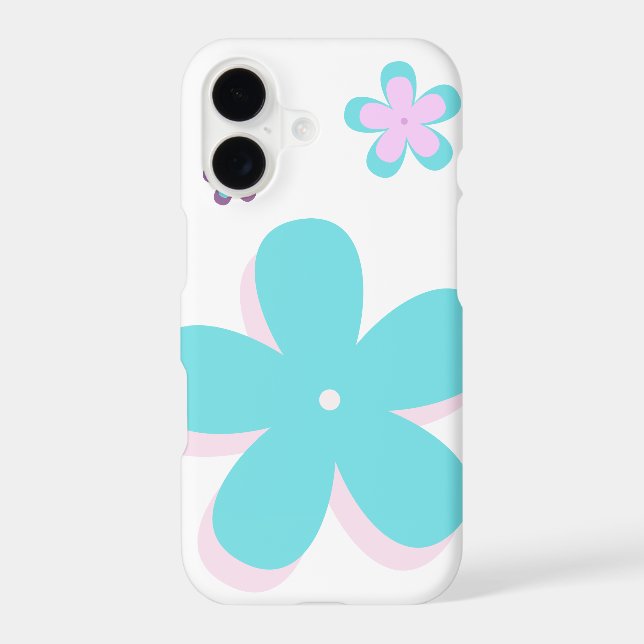 iPhone Case with flowers (Back)