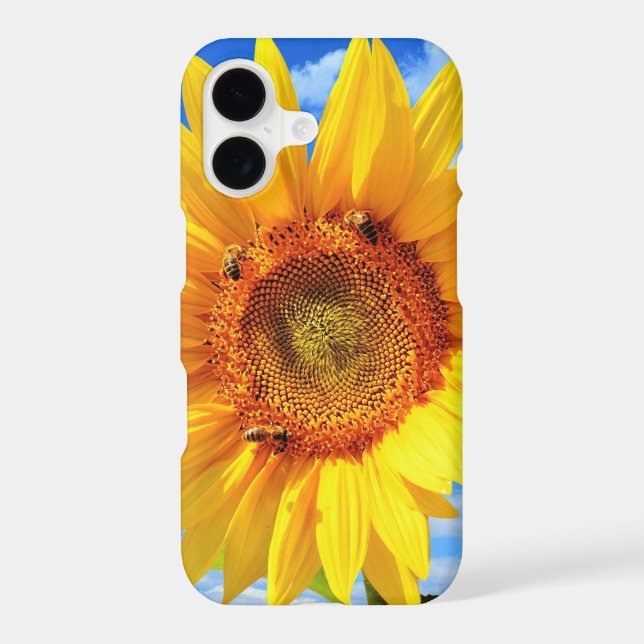iPhone Case with Sunflower (Back)