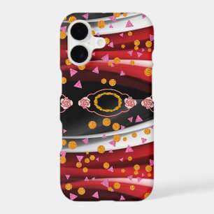 IPhone Cases Abstract Red Black White
