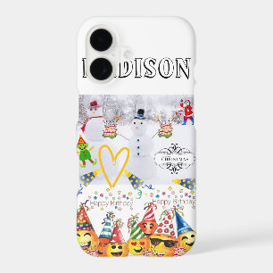 IPhone Cases Merry Christmas Happy Birthday
