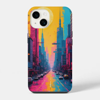 iPhone Cases (vibrant cityscape)