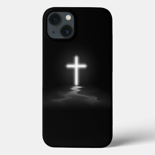 iPhone Christian Cross in the Mist Case-Mate iPhone Case (Back)