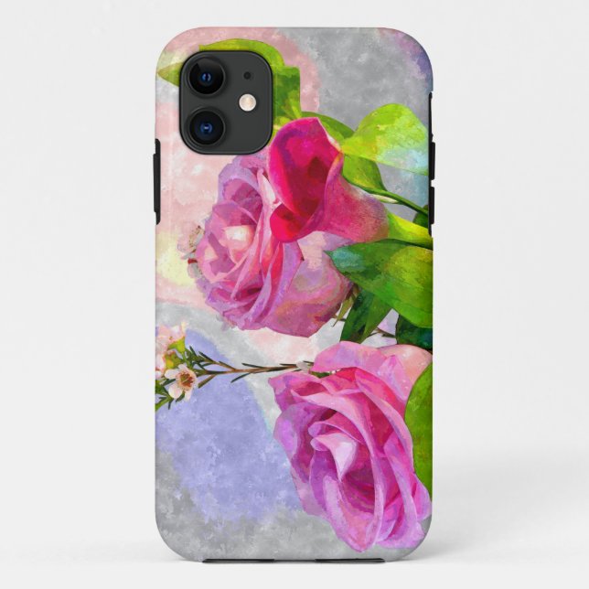 iPhone eleven Designer case Floral (Back)