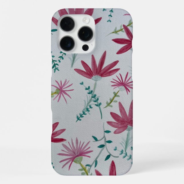 iPhone flowers botanical case (Back)