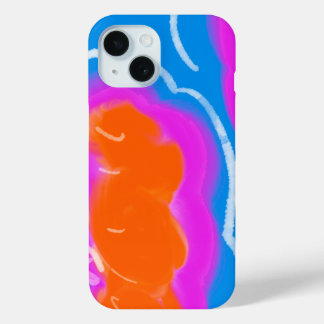 iPhone / iPad ケース orange &pink blue 15 Case