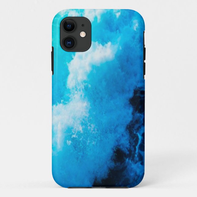 iPhone / iPad case - Blue Ocean Wave (Back)