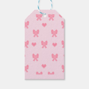 iPhone / iPad case Cute Pink Bows and Hearts Coque Gift Tags