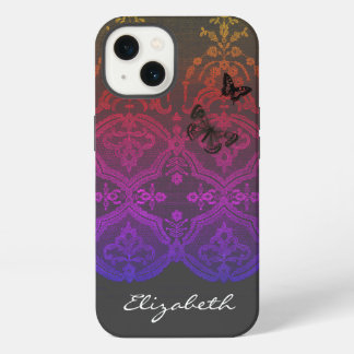 iPhone / iPad case DIY NAME ANTIQUE LACE IN GREY