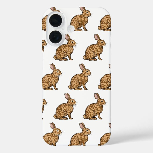 iPhone / iPad case for girls cute easter bunny (Back)