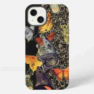iPhone / iPad case LACE ON BLACK WITH BUTTERFLIES