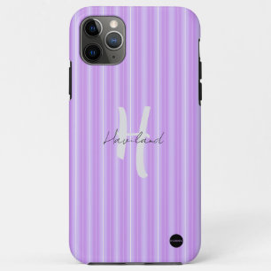 iPhone / iPad case Lavender Purple Stripe