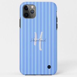iPhone / iPad case Pale Bright Blue Stripe