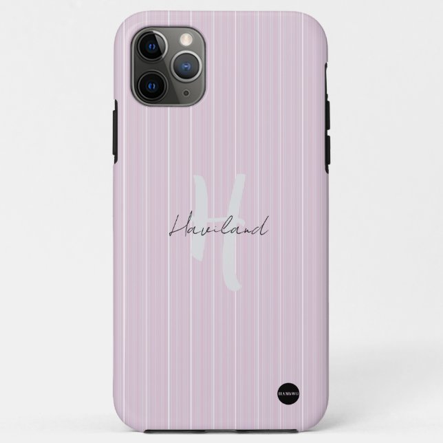 iPhone / iPad case Pale Pink Lines (Back)