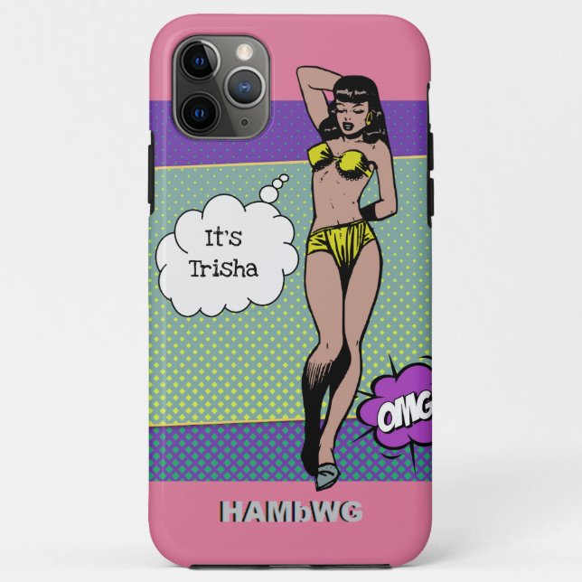 iPhone / iPad case Rockabilly Babe HAMbWG (Back)