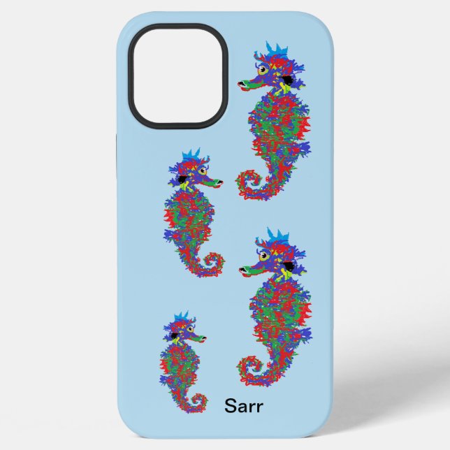 iPhone / iPad case : Seahorses (Back)