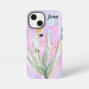 iPhone / iPad case with Cockatoo on Plant