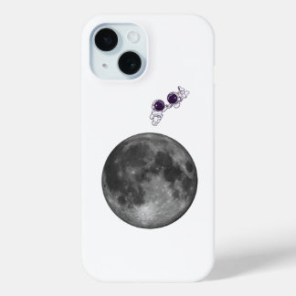 iPhone / iPad caseAstronaut and Moon Space iPhone 15 Case