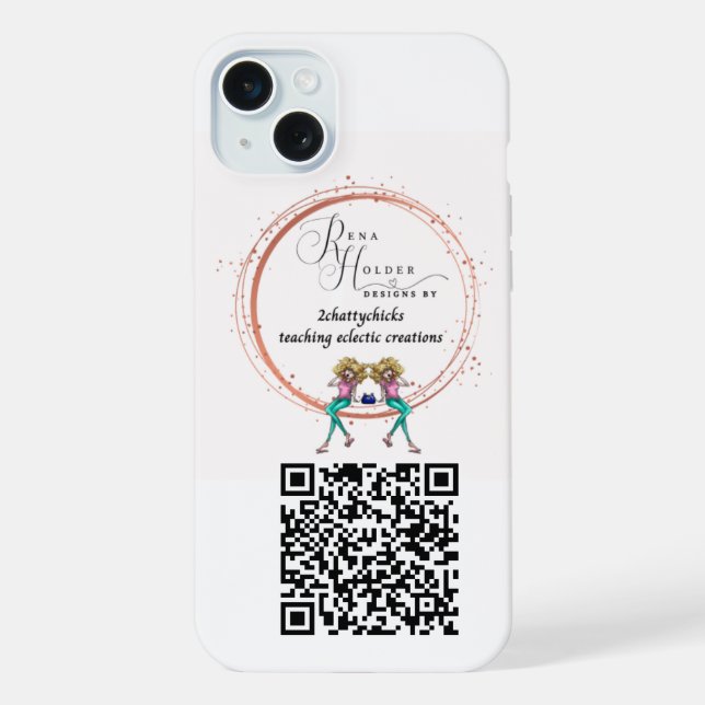 iphone Personalised Logo QR Code  Case (Back)