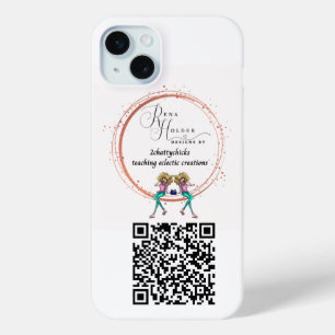 iphone Personalised Logo QR Code  15 Mini Case