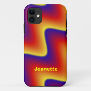 iPhone SE, iPhone 5/5s Case, Zigzag Blue & Orange Case-Mate iPhone Case