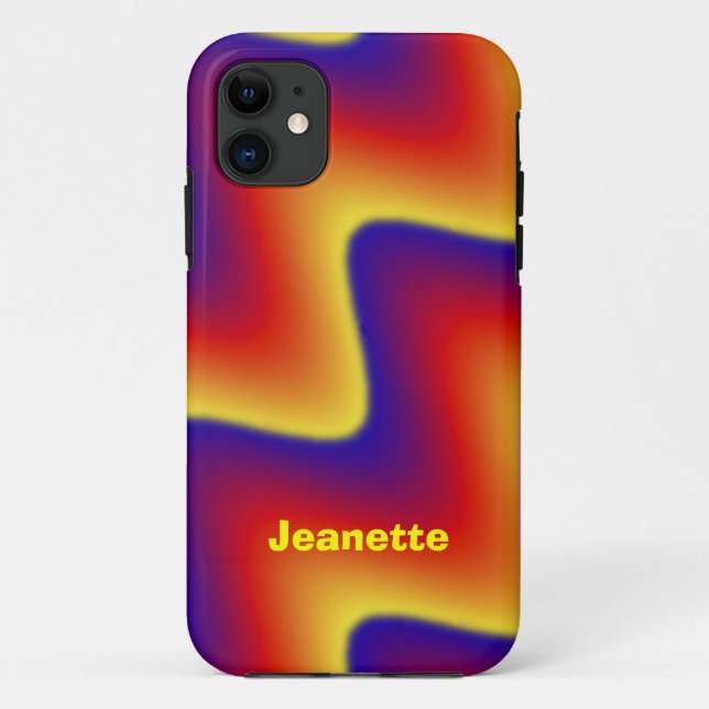 iPhone SE, iPhone 5/5s Case, Zigzag Blue & Orange Case-Mate iPhone Case (Back)