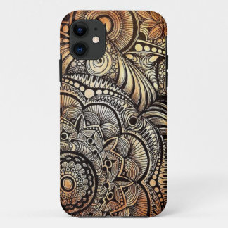iPhone SE + iPhone 5/5S, Henna doodle Case-Mate iPhone Case