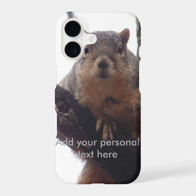 Iphone squirrel looking at you phone case (Back)