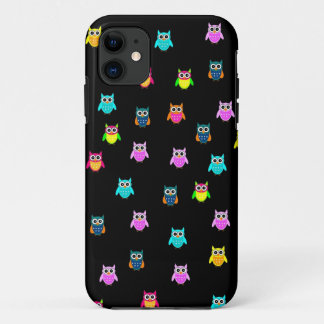 iphone wraps 5 multicolored owls Case-Mate iPhone case