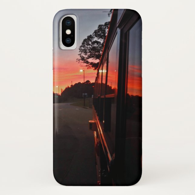 iPhone X case w/sunrise (Back)