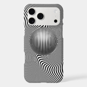 iPhone XS Max geometric optical art pattern cover.