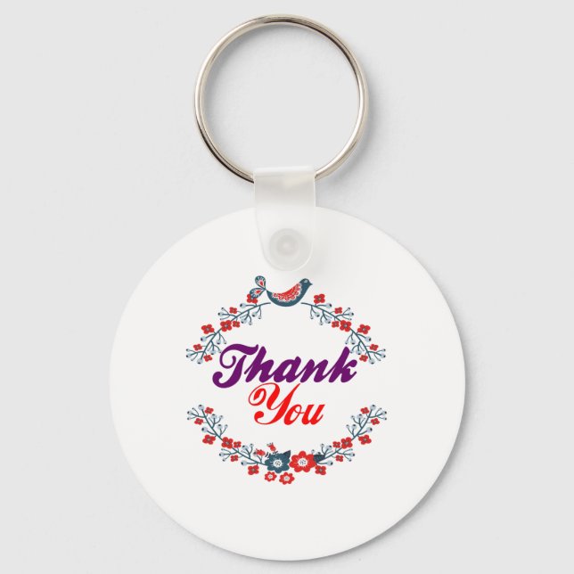 iPiccy-Design thankyou Key Ring (Front)