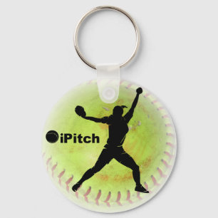iPitch Fastpitch Softball Key Ring