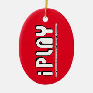 iPlay Flute Ceramic Tree Decoration