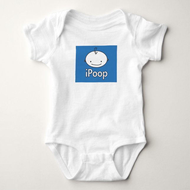 iPoop Baby Bodysuit (Front)