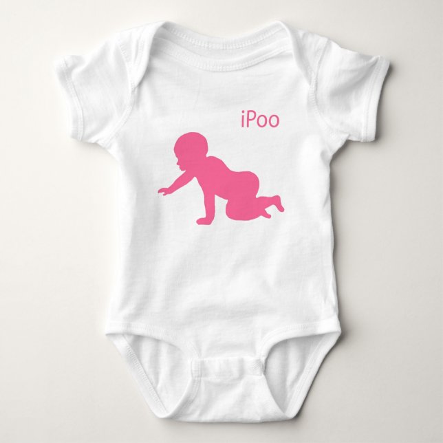 ipooPink Baby Bodysuit (Front)