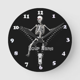 ipper Skeleton  clock