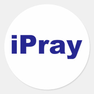 iPray Classic Round Sticker