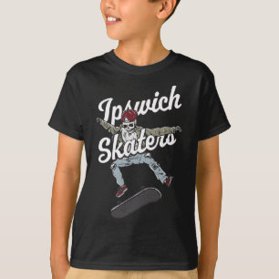 Ipswich Skater Skateboarding Funny Skateboard Humo T-Shirt