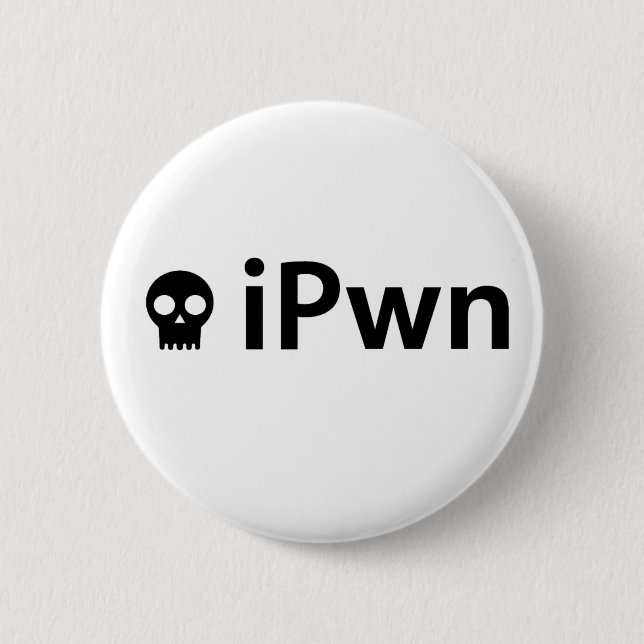 ipwnblk 6 cm round badge (Front)