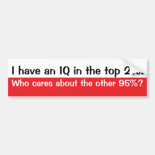 IQ BUMPER STICKER