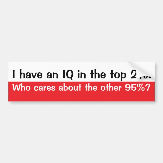 IQ BUMPER STICKER (Front)