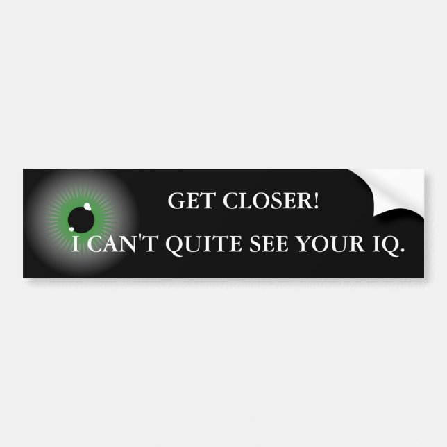 IQ BUMPER STICKER (Front)