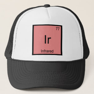 Ir - Infrared Chemistry Element Symbol Laser Tee Trucker Hat