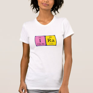Ira periodic table name shirt