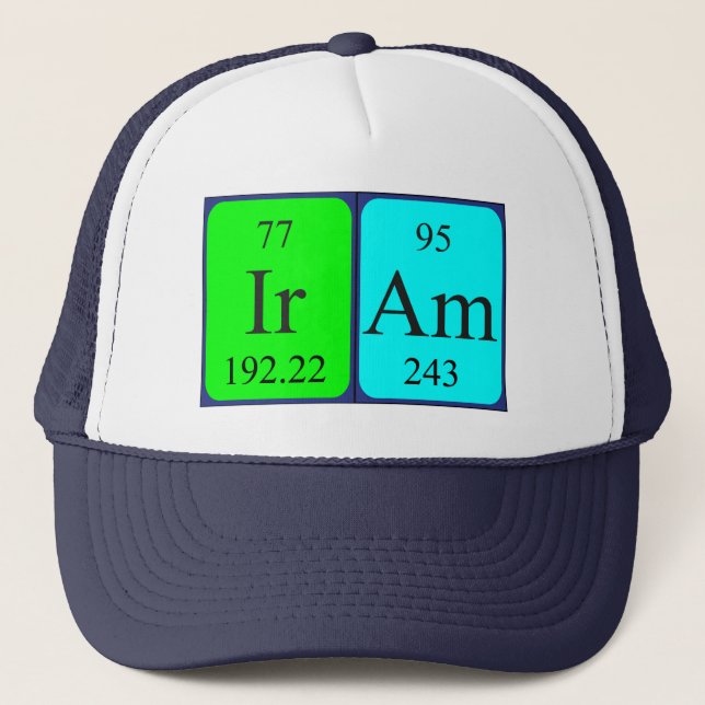Iram periodic table name hat (Front)