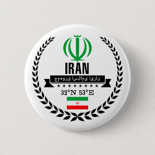 Iran 6 Cm Round Badge