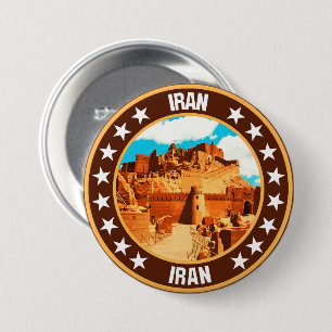 Iran                                               7.5 cm round badge