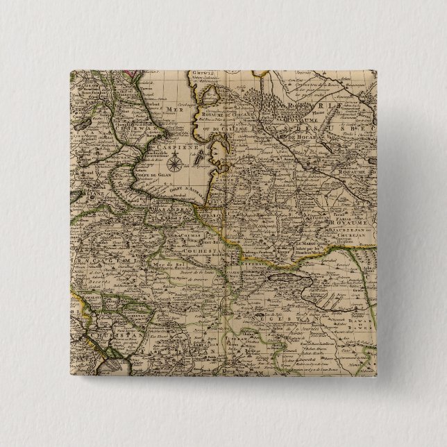 Iran and Asia 15 Cm Square Badge (Front)