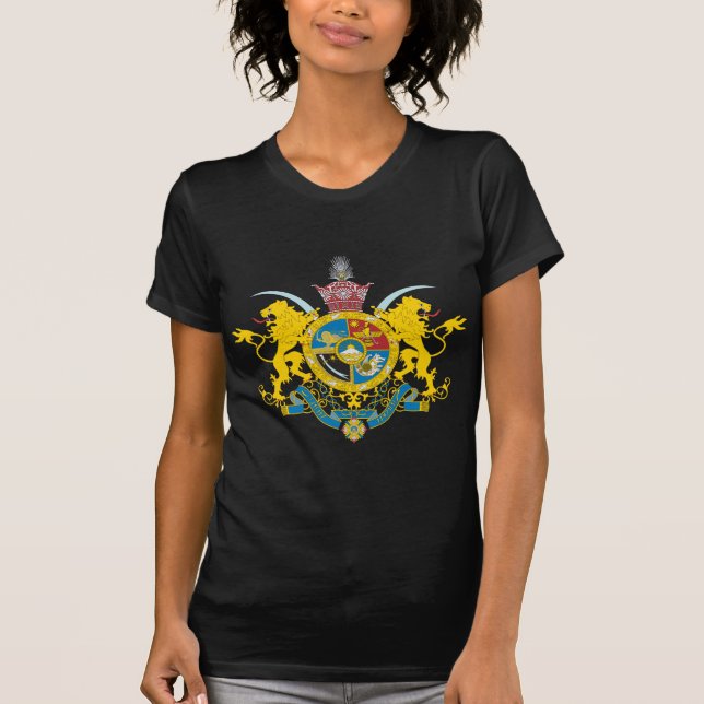 Iran Coat of Arms (Pahlavi Dynasty 1925-1979) T-Shirt (Front)