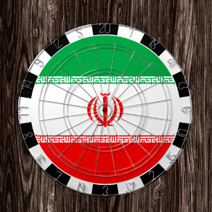 Iran Dartboard & Iranian Flag / game board